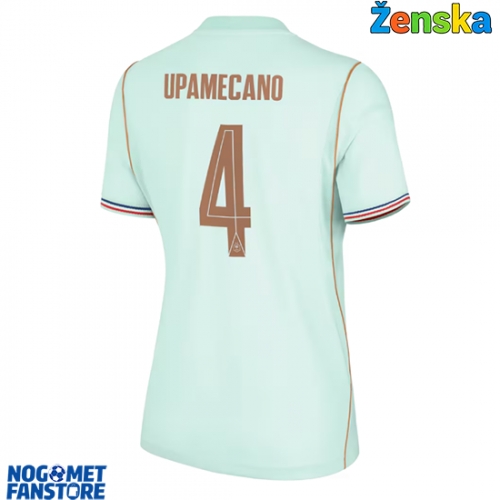 Francuska Dayot Upamecano #4 Gostujuci Dres za Ženska SP 2026 Kratak Rukav